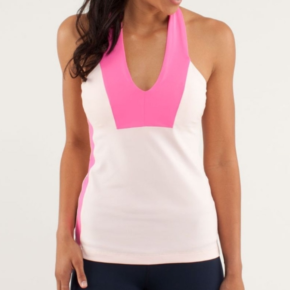 Lululemon pink yoga tank
